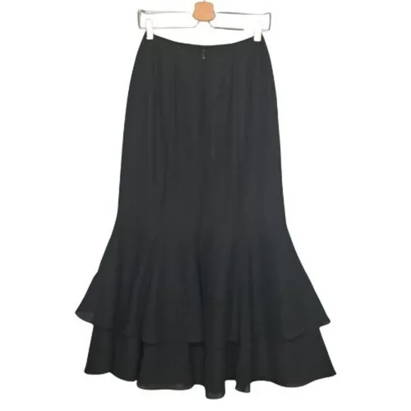 Adrianna Papell Evening Essentials 2 Tiered Trumpet Skirt NWT - Picture 2 of 8